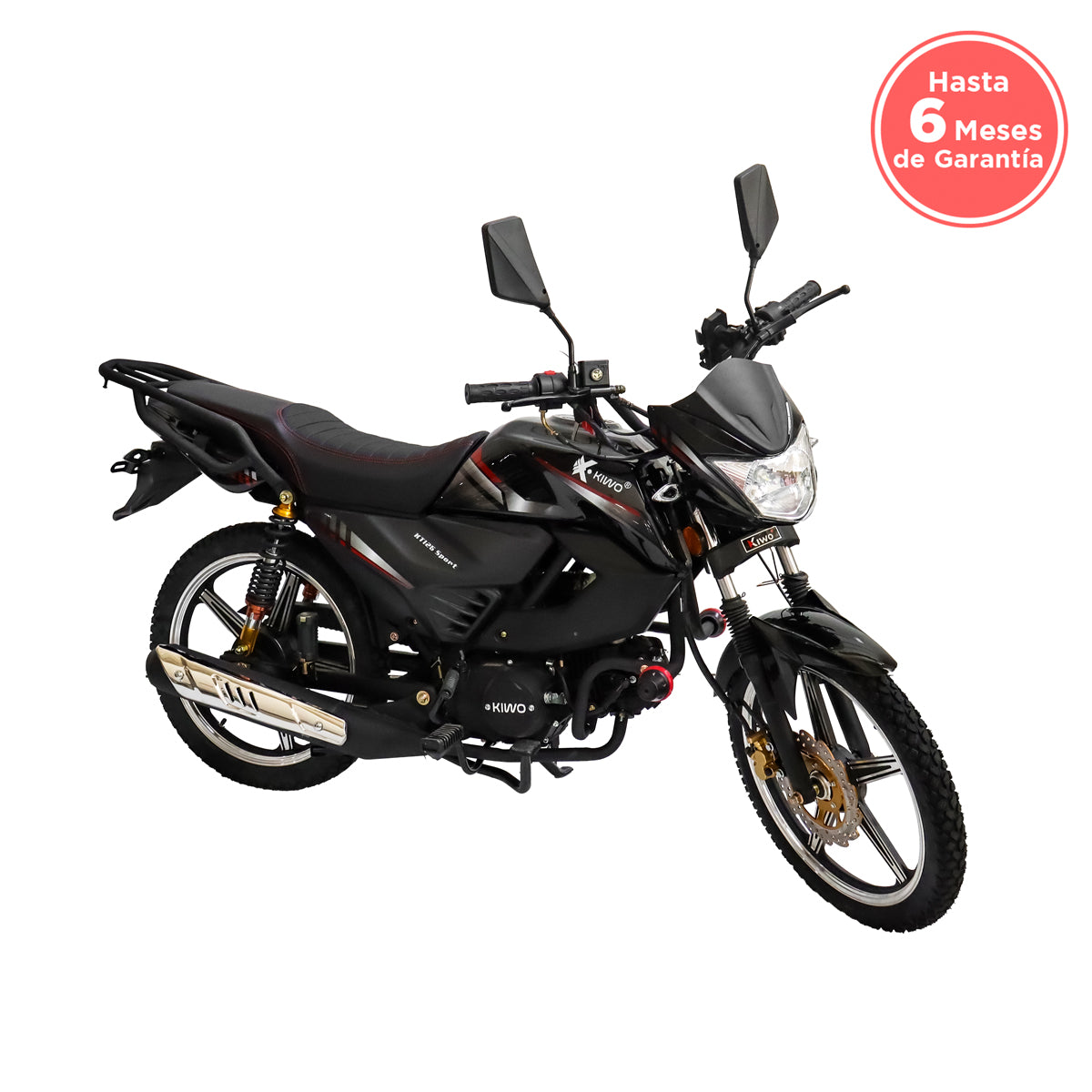 Motocicleta Kiwo KT-125, Sport, 2025, Color Negro