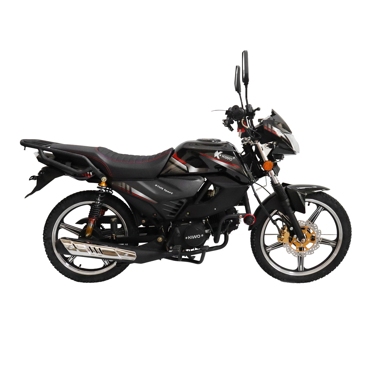 Motocicleta Kiwo KT-125, Sport, 2025, Color Negro