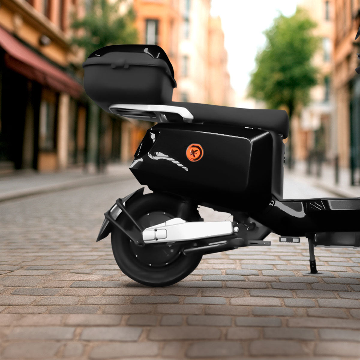 Bicicleta Eléctrica Kiwo N7, color Negro