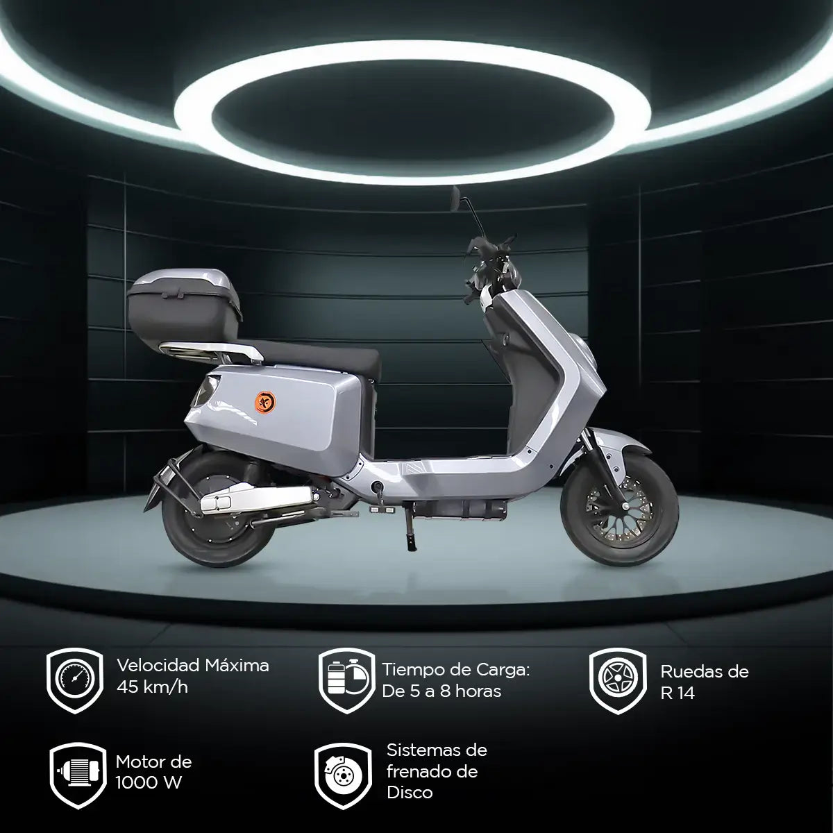 Bicicleta Eléctrica Kiwo N7, color Azul