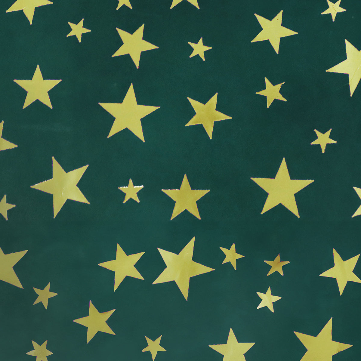 Papel Estrellado para Envolver Regalos, Color Verde, 1 Pieza