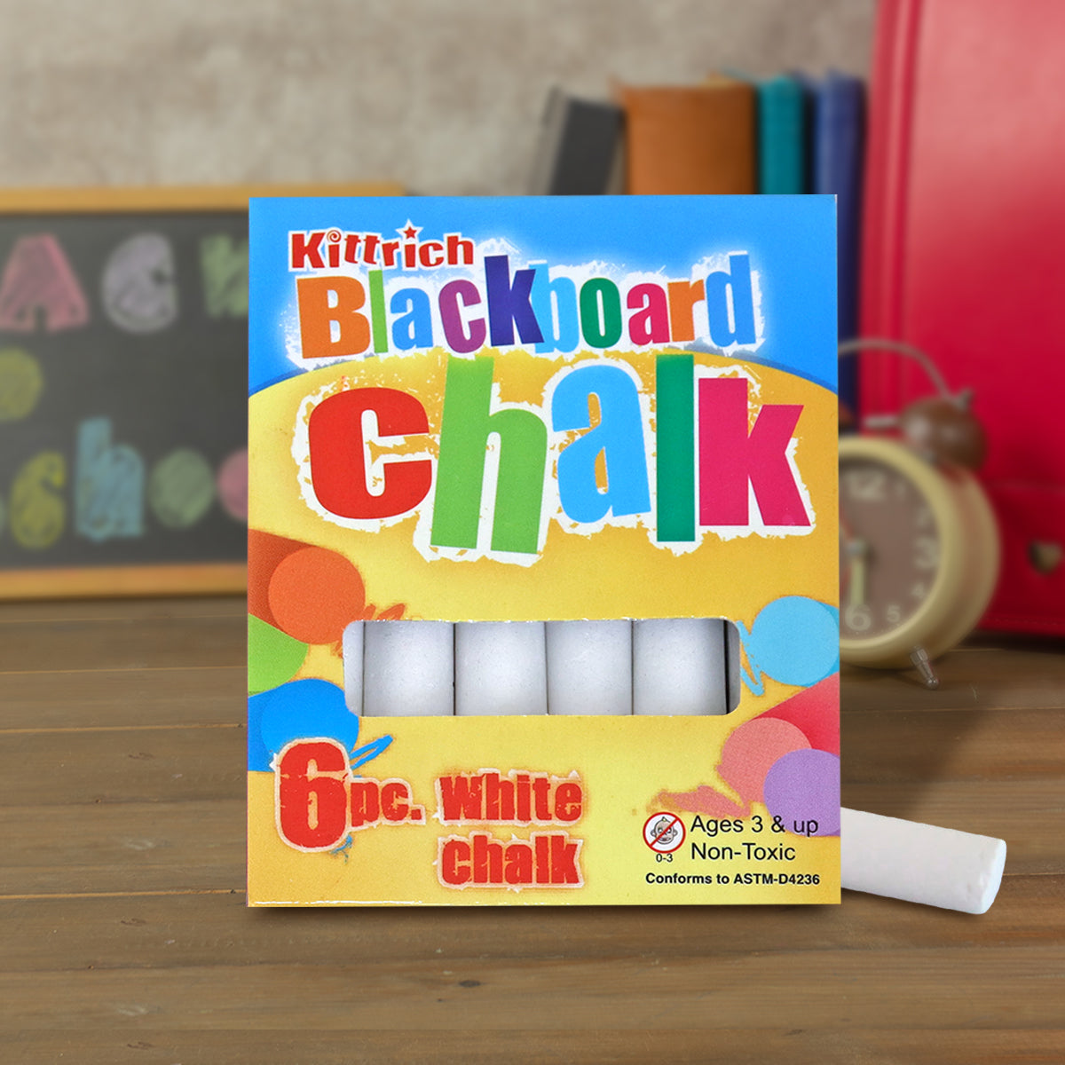Gises Blancos Kittrich, 6 Piezas