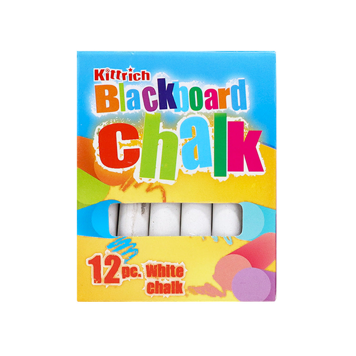 Gises Blancos Kittrich, 12 Piezas