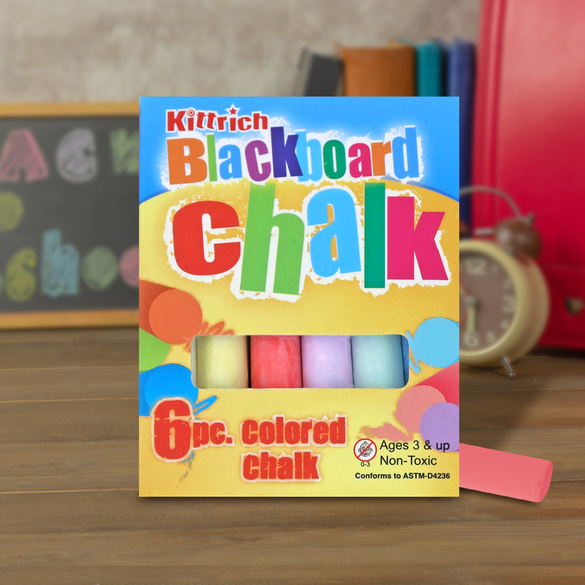 Gises Colores Kittrich, 6 Piezas