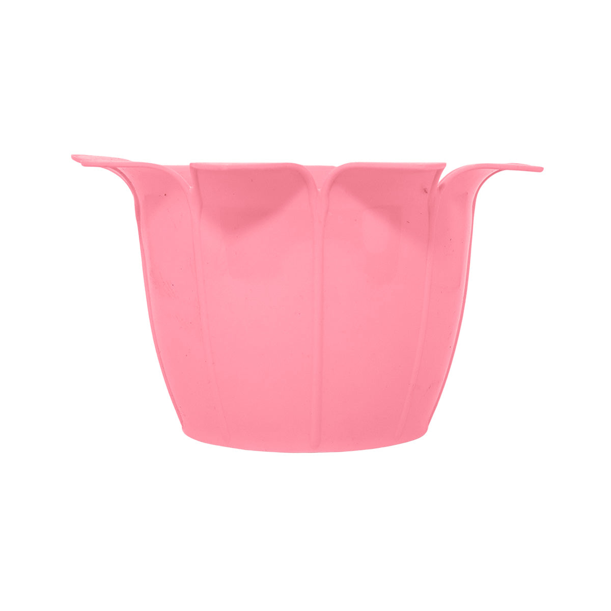 Maceta Diseño Flor de Plástico, color Rosa