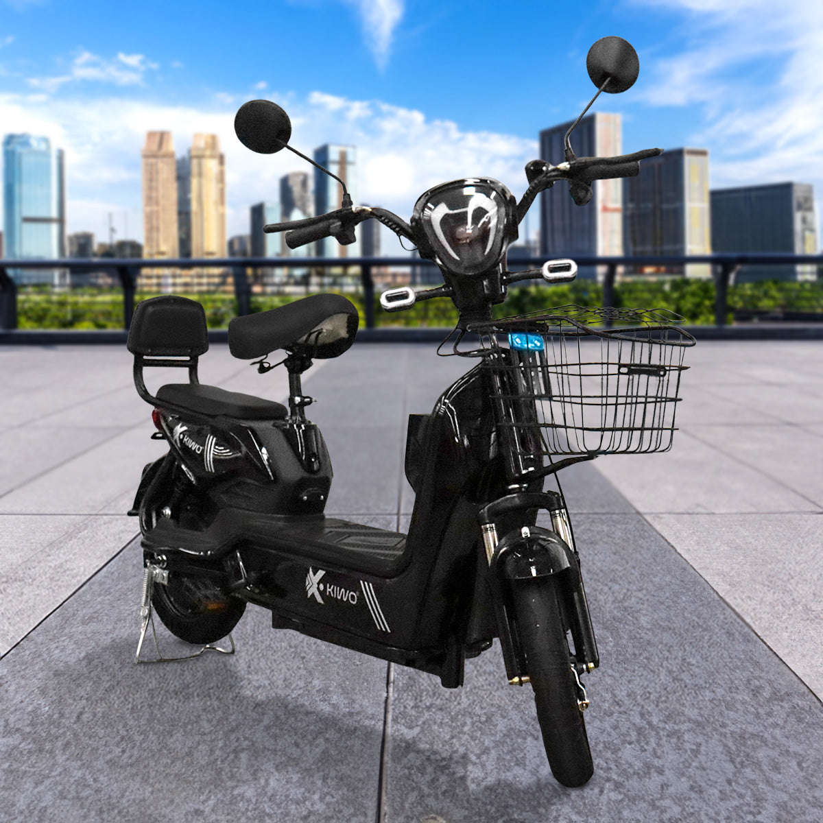 Bicicleta Eléctrica Gris Kiwo SH0Y801