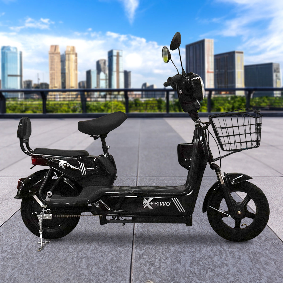 Bicicleta Eléctrica Gris Kiwo SH0Y801