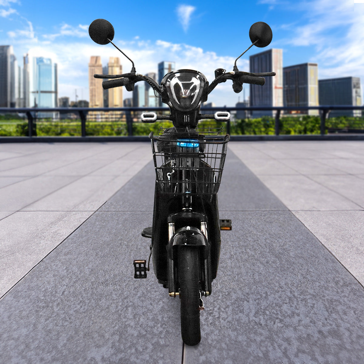 Bicicleta Eléctrica Gris Kiwo SH0Y801