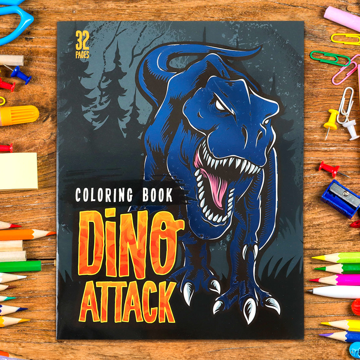Libro para Colorear, Dino Attack