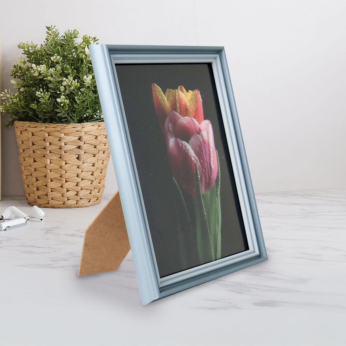 Portarretrato, Doble Filo, Color Gris, 12x17cm