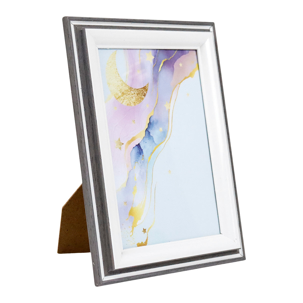 Portarretrato Caoba, Color Blanco, 10x15 cm