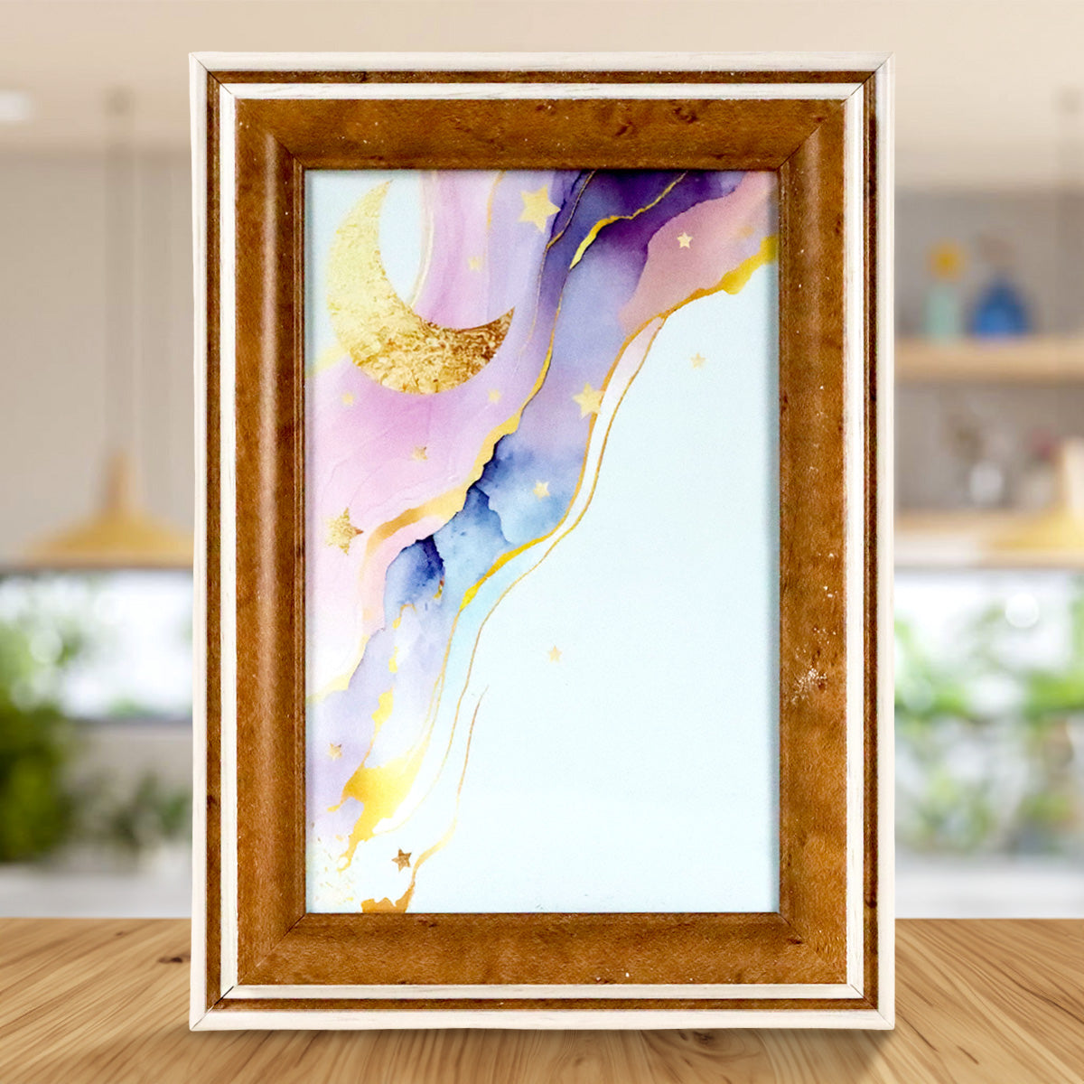 Portarretrato Caoba, Color Café, 10x15 cm