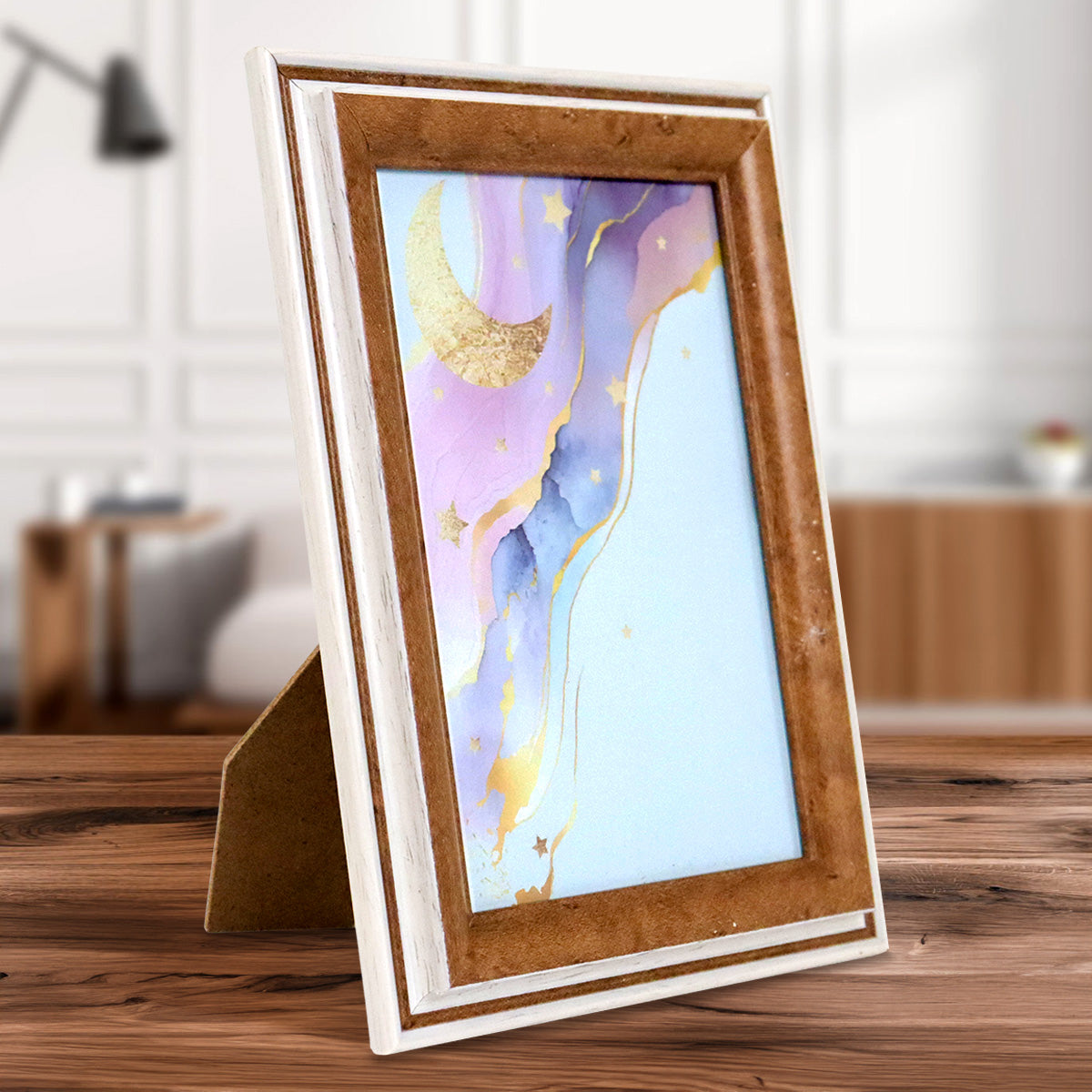 Portarretrato Caoba, Color Café, 10x15 cm