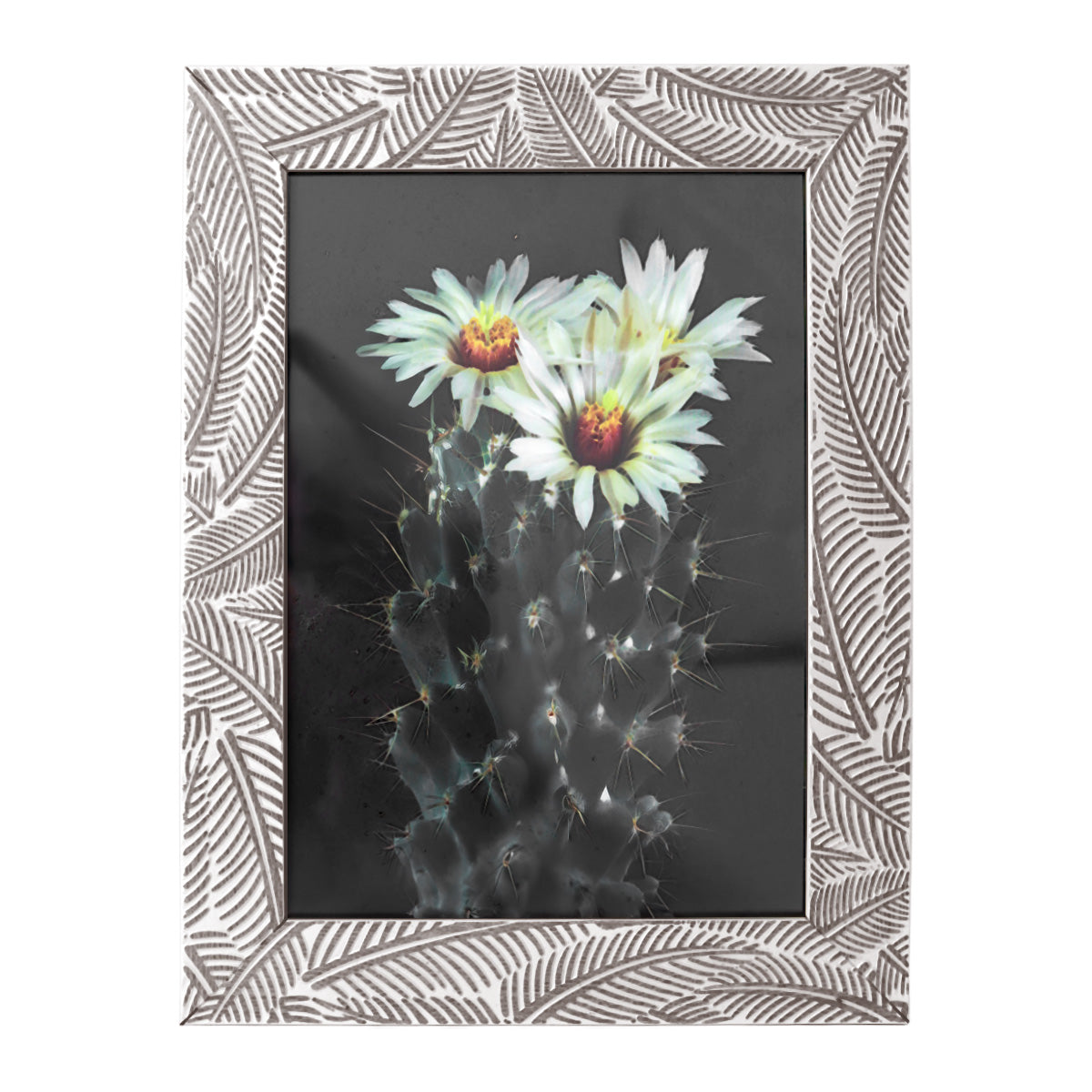 Portarretrato, Diseño Hojas, 12x17cm