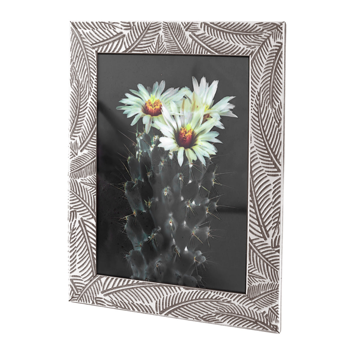 Portarretrato, Diseño Hojas, 12x17cm