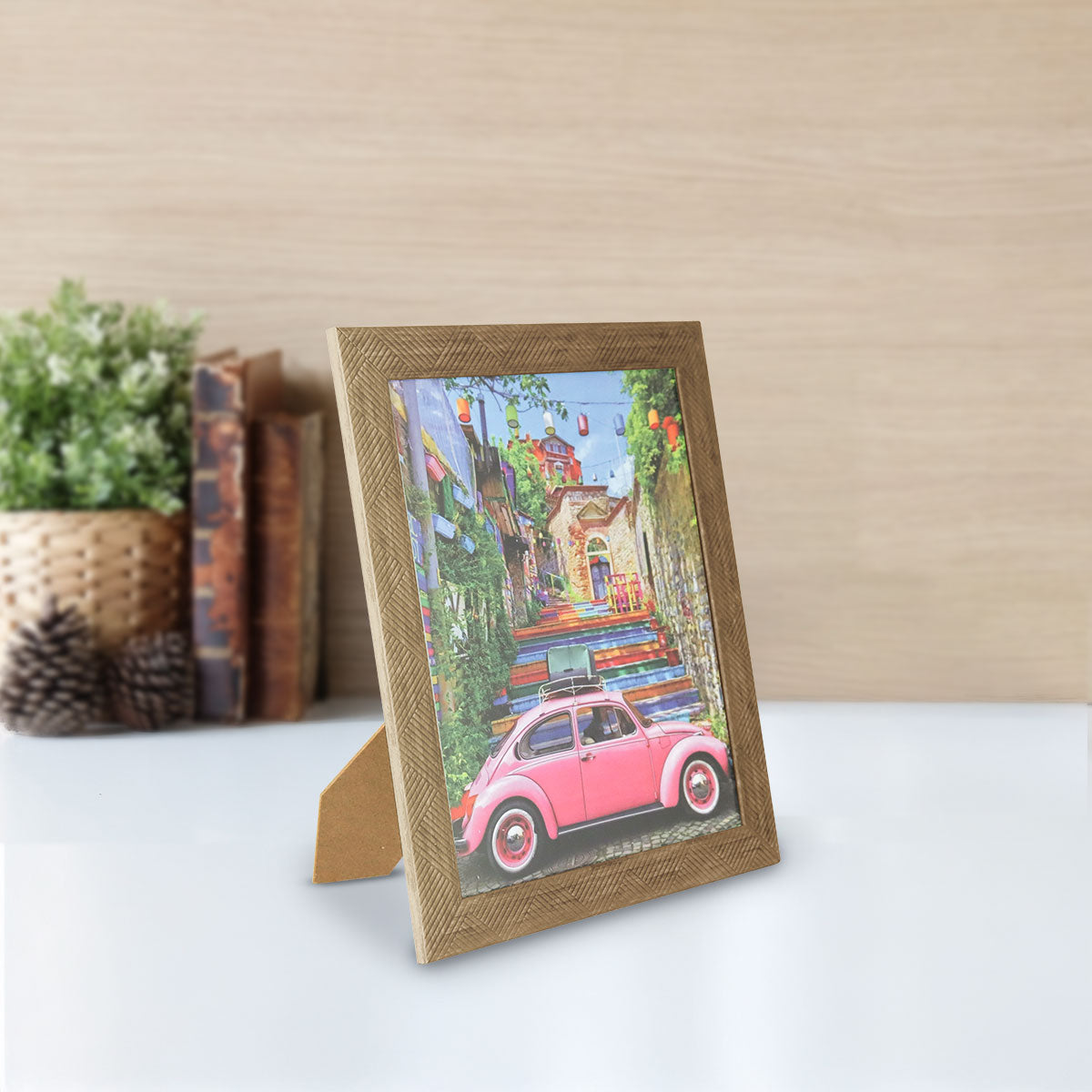 Portarretrato de Madera con Textura, 20x25 cm