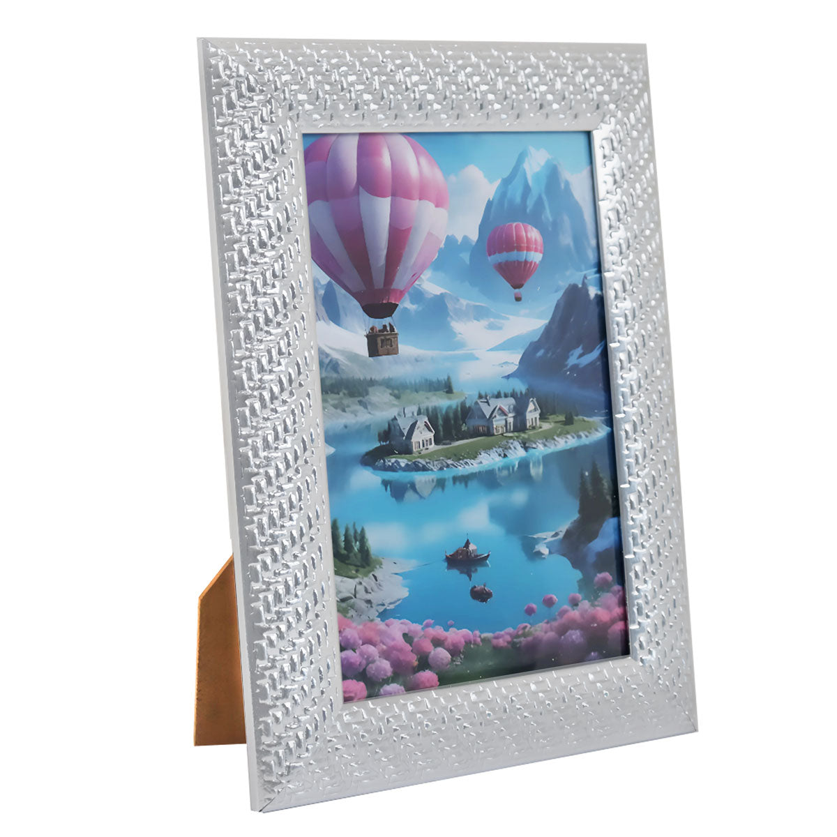 Portarretrato Globo, Color Plata, 10x15 cm