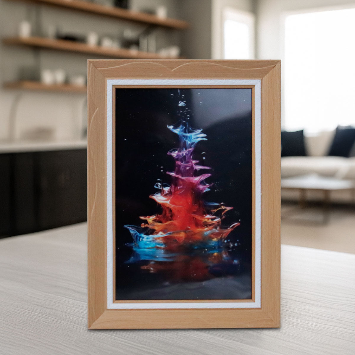 Portarretrato Splash, Madera, 10x15 cm