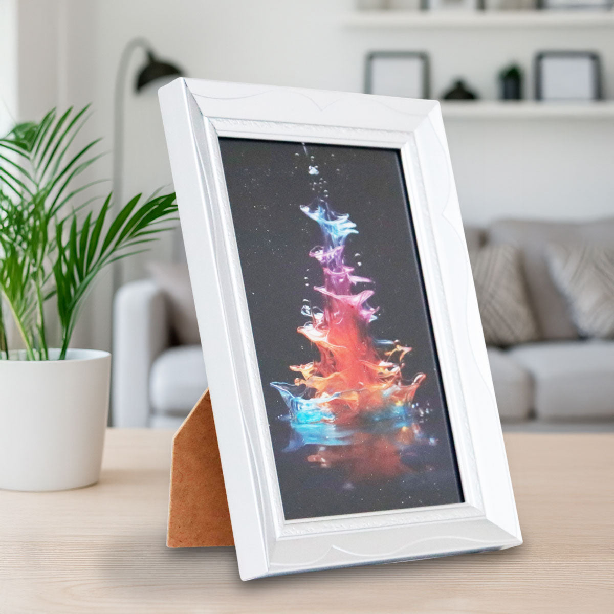 Portarretrato Splash, Color Plata, 10x15 cm