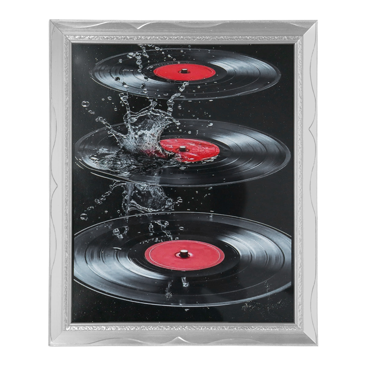 Portarretrato Vinilos, Color Plata, 20x25 cm