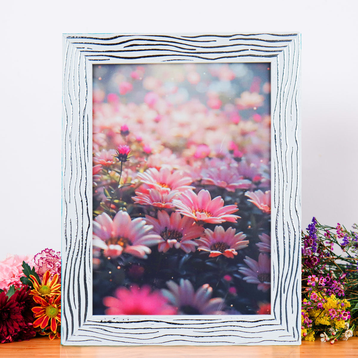 Portarretrato Waves, Color Blanco, 12x17cm