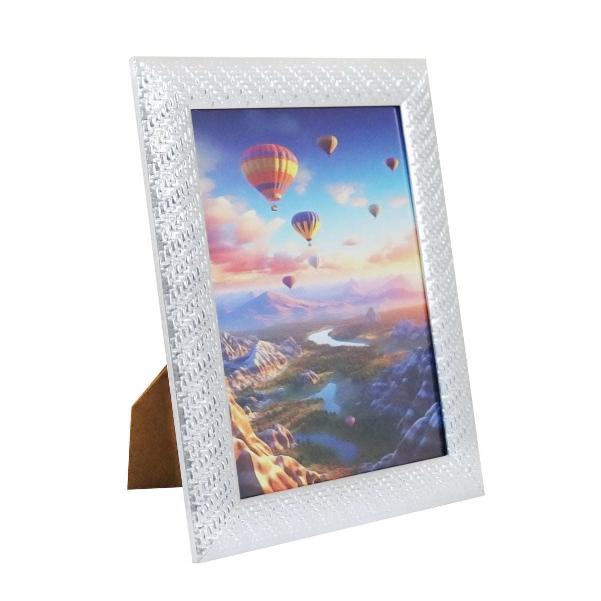 Portarretrato Globos, Color Plata, 10x15 cm