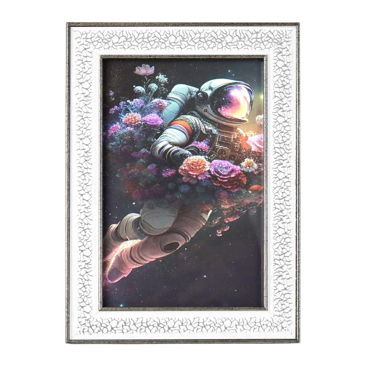 Portarretrato Astronauta, Color Blanco, 10x15 cm