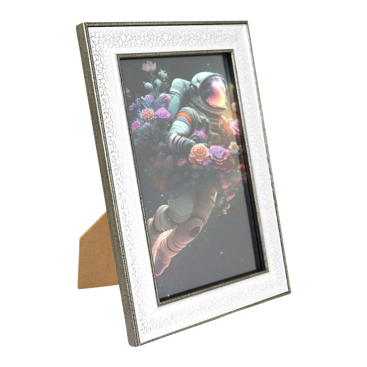 Portarretrato Astronauta, Color Blanco, 10x15 cm