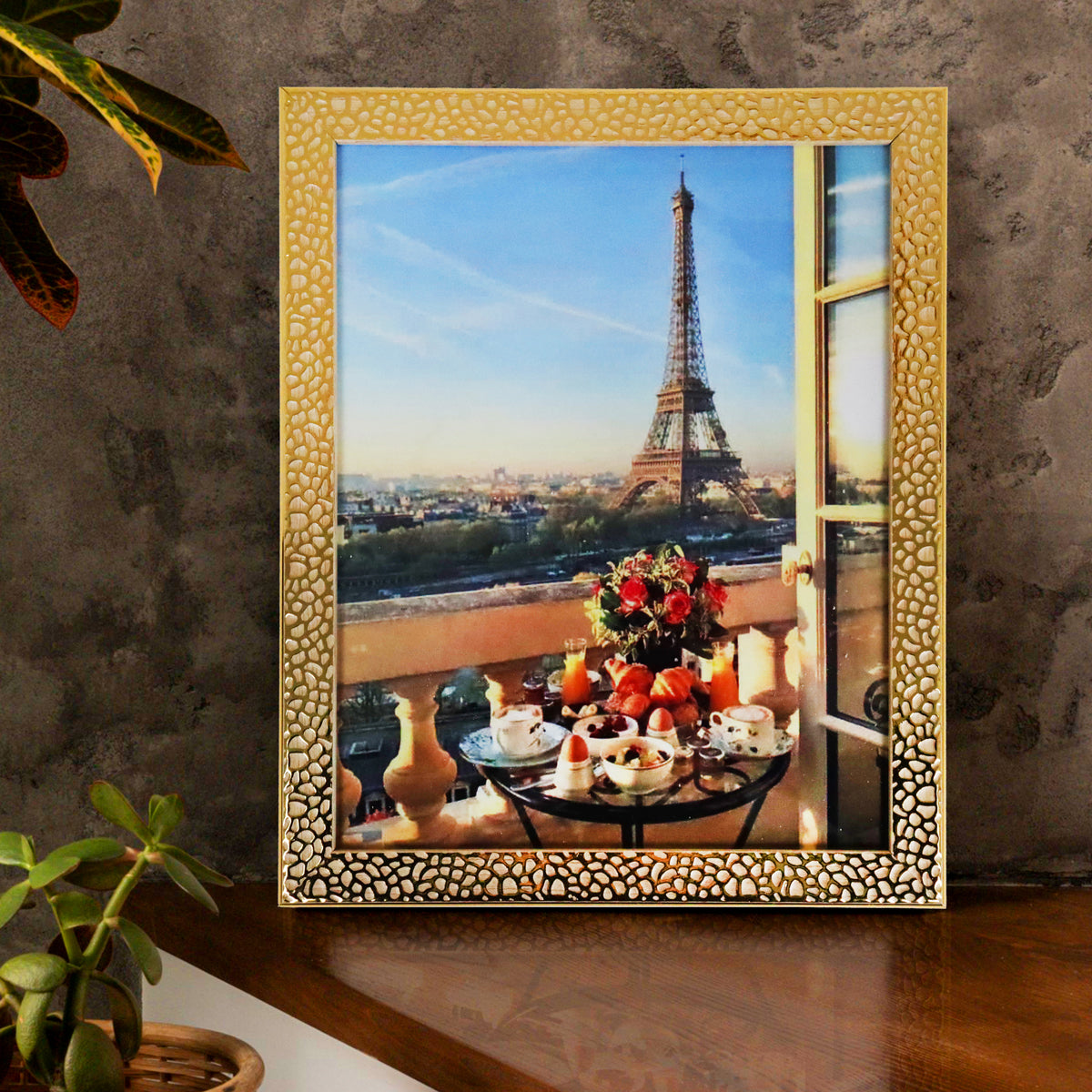 Portarretrato Eiffel, Craquelado Brillante, 20x25 cm