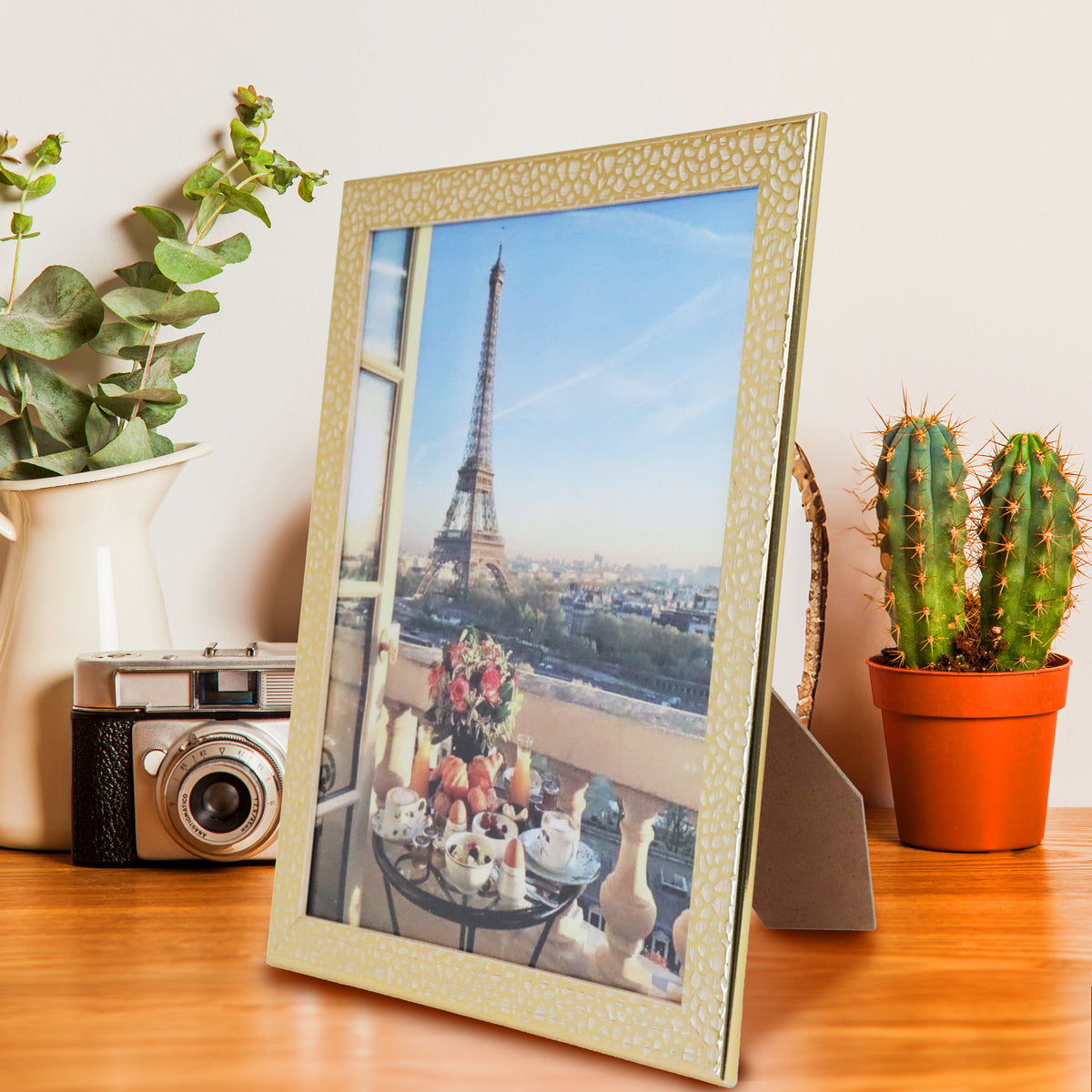 Portarretrato Eiffel, Craquelado Brillante, 20x25 cm