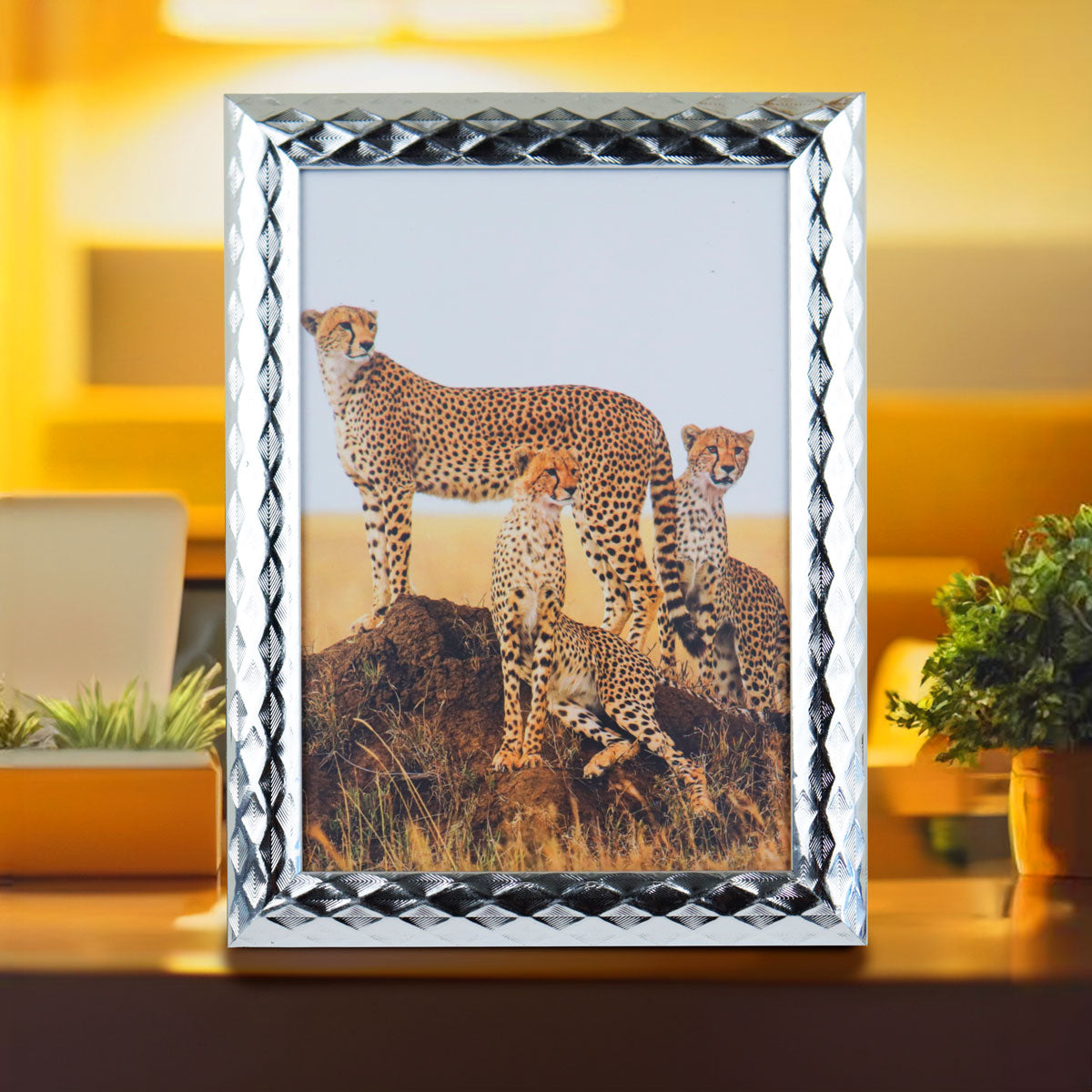 Portarretrato Textura Rombos, 12x17cm