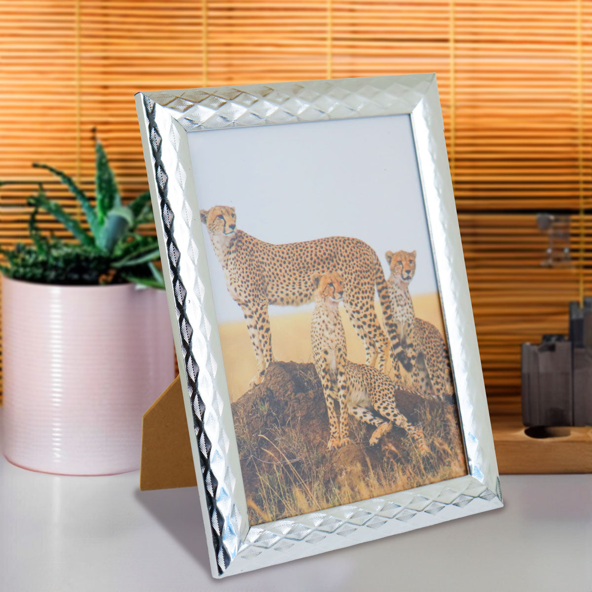 Portarretrato Textura Rombos, 12x17cm