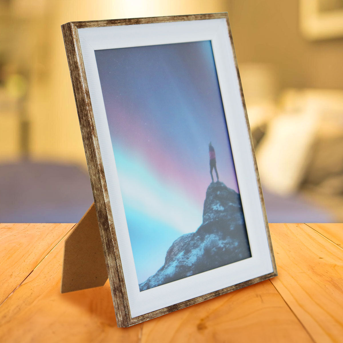 Portarretrato Clásico, Color Beige, 12x17cm