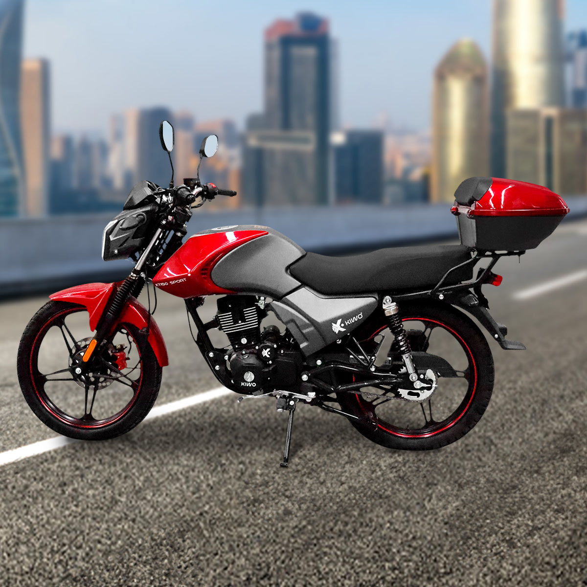 Motocicleta Kiwo, Color Rojo, KT150 Sport, 2025