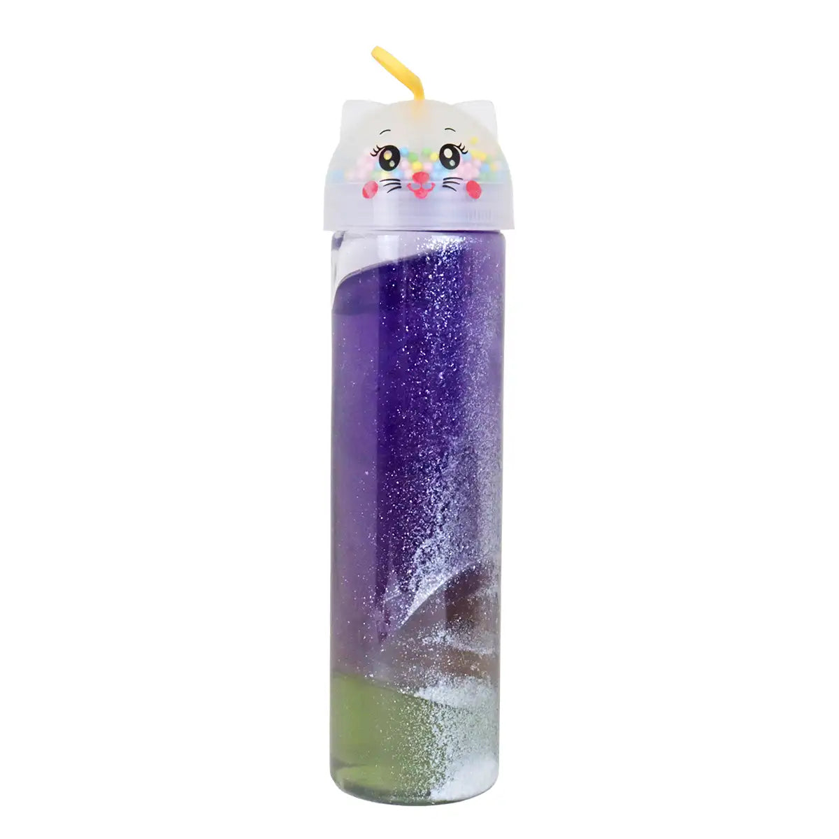 Slime, Gatito, Color Morado y Verde