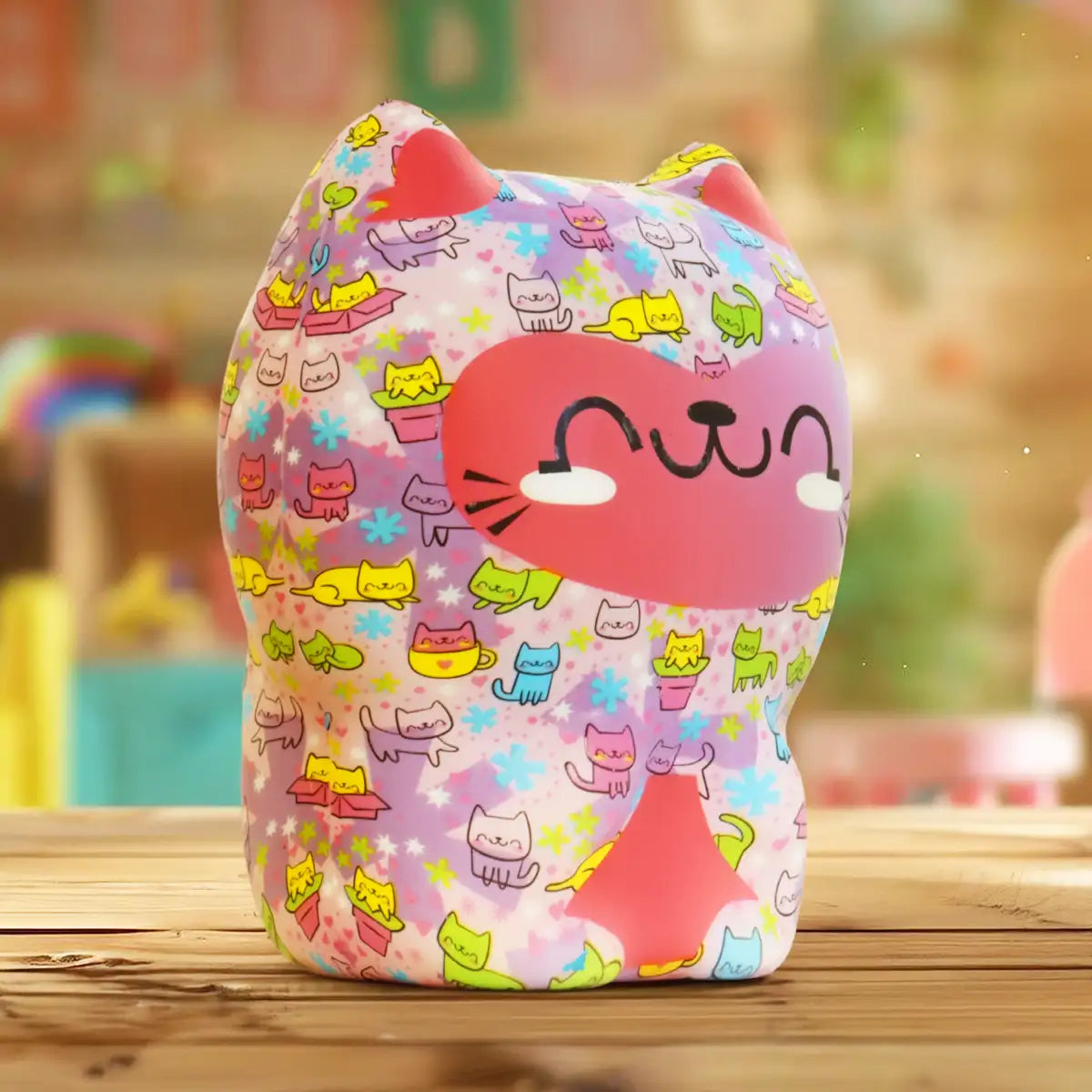 Squishy Antiestrés, Monstruo con Diseño Gatitos