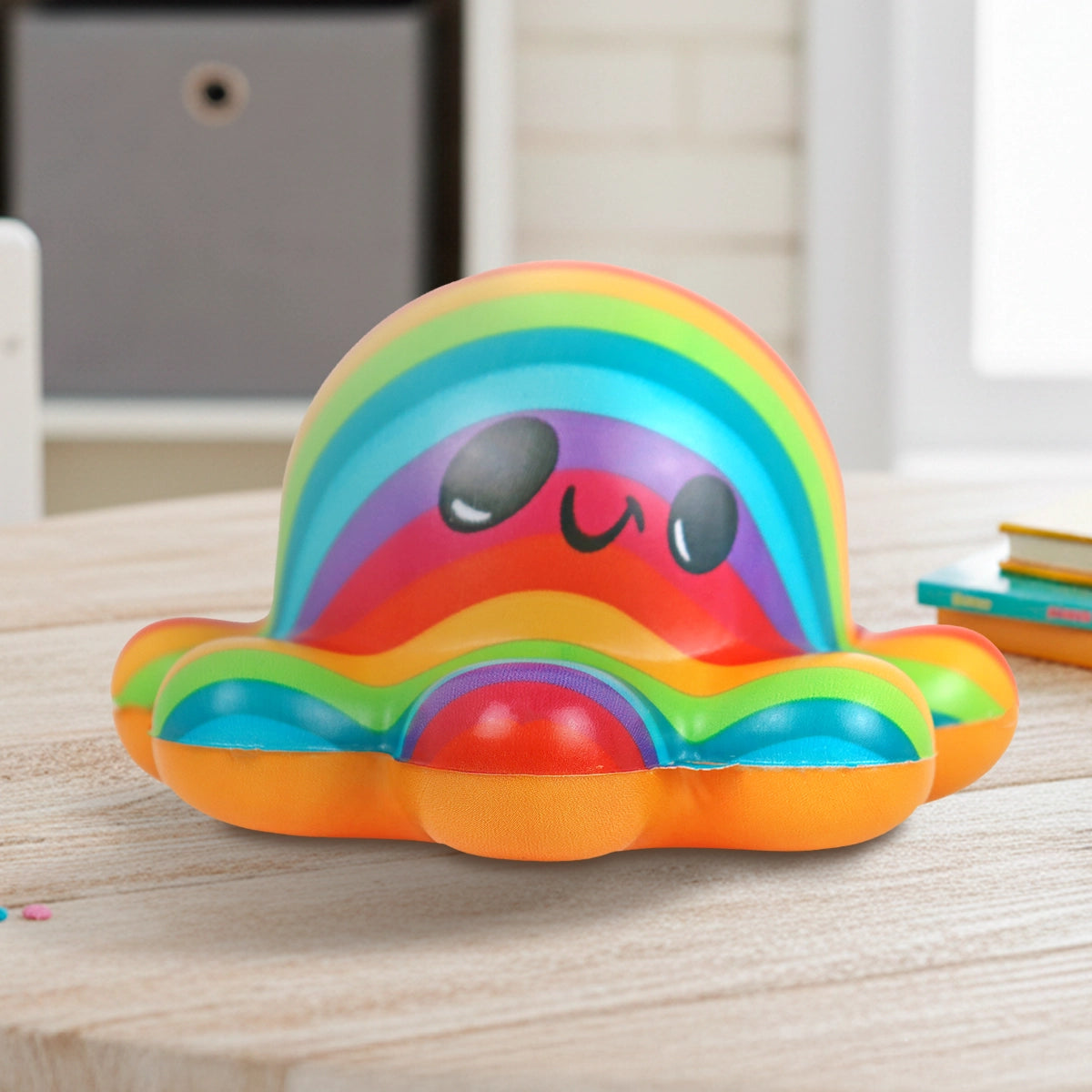 Squishy Antiestrés, Pulpo, Arcoíris