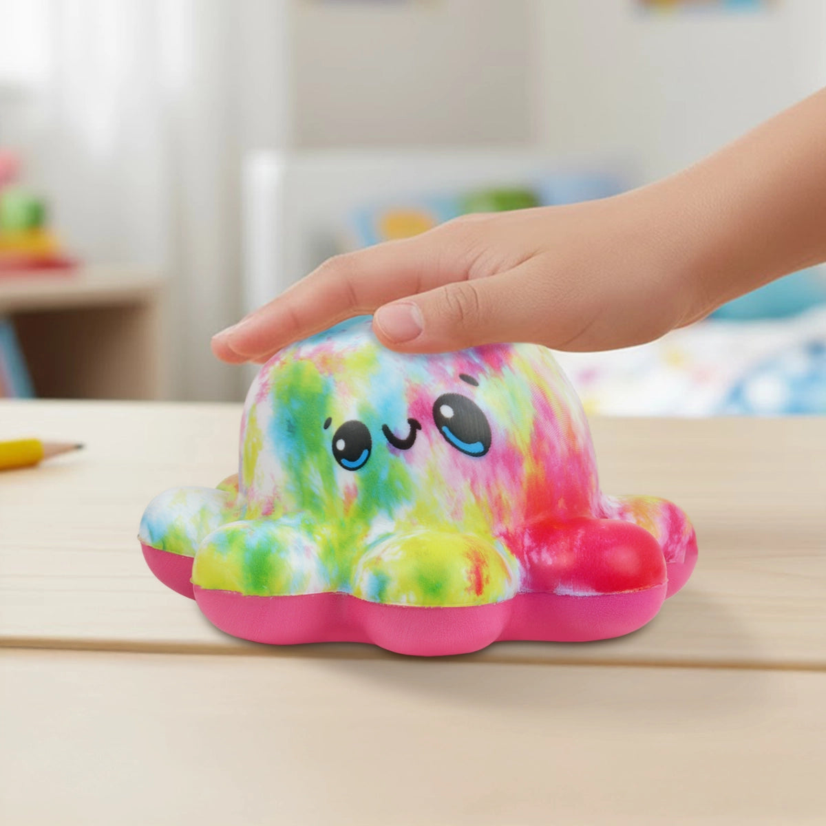 Squishy Antiestrés, Pulpo, Colores Pastel