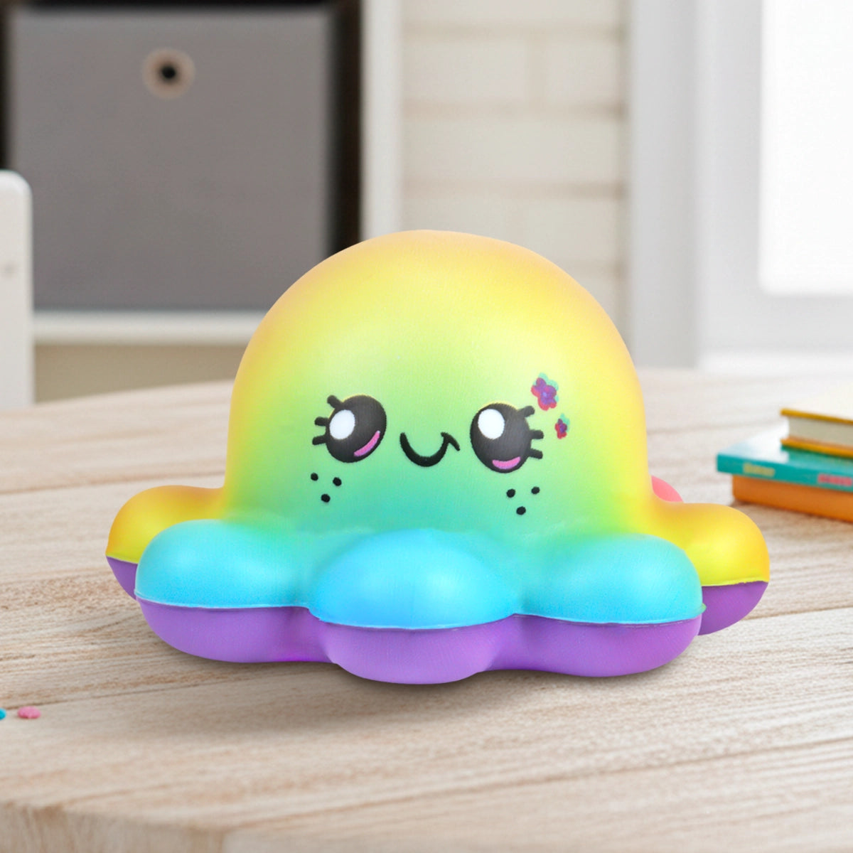 Squishy Antiestrés, Pulpo, Colores Claros