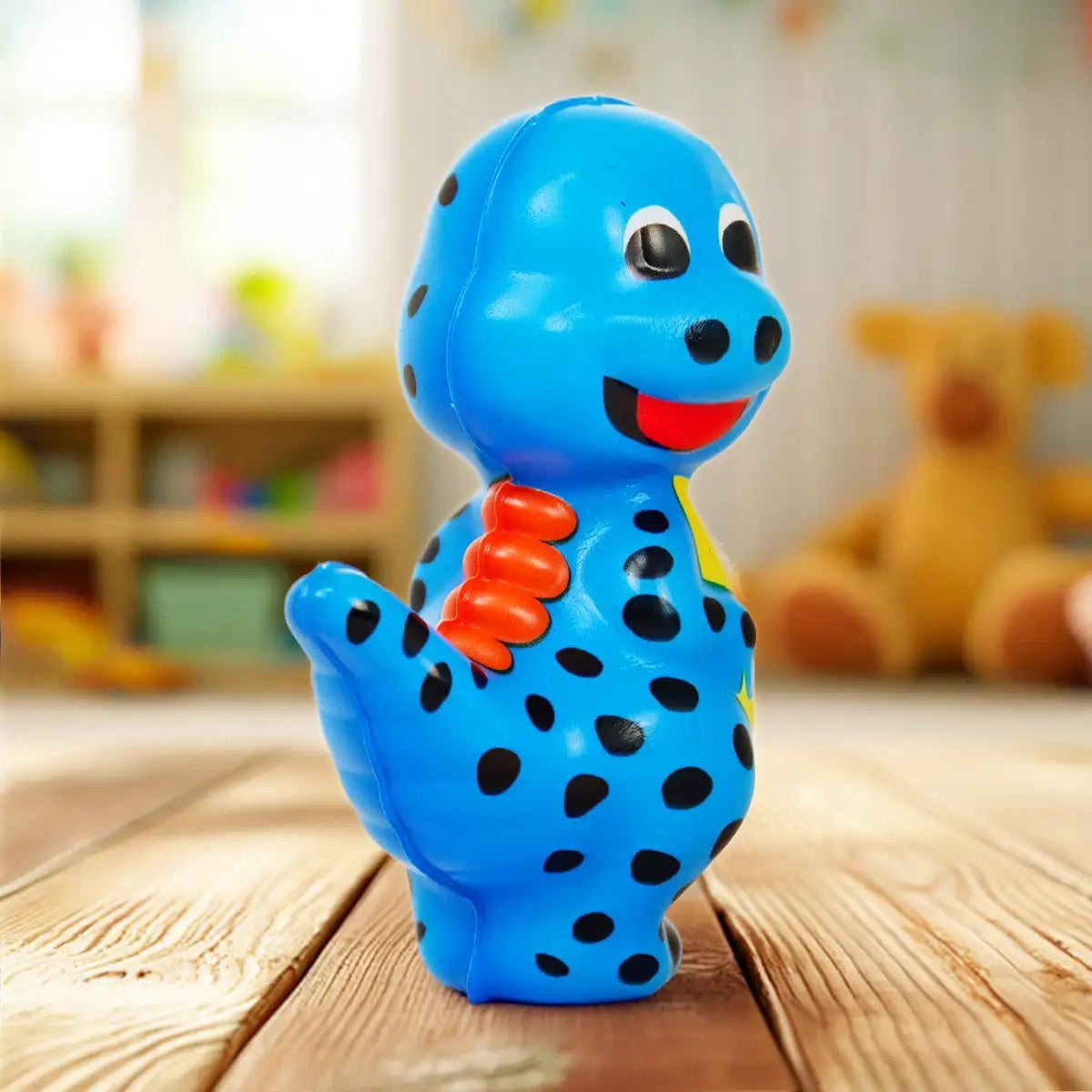 Squishy Antiestrés, Dinosauro Lunares, Color Azul