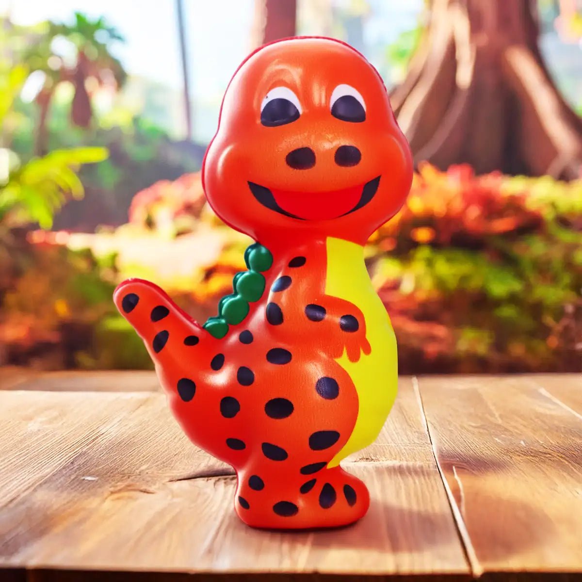Squishy Antiestrés, Dinosauro Lunares, Color Naranja