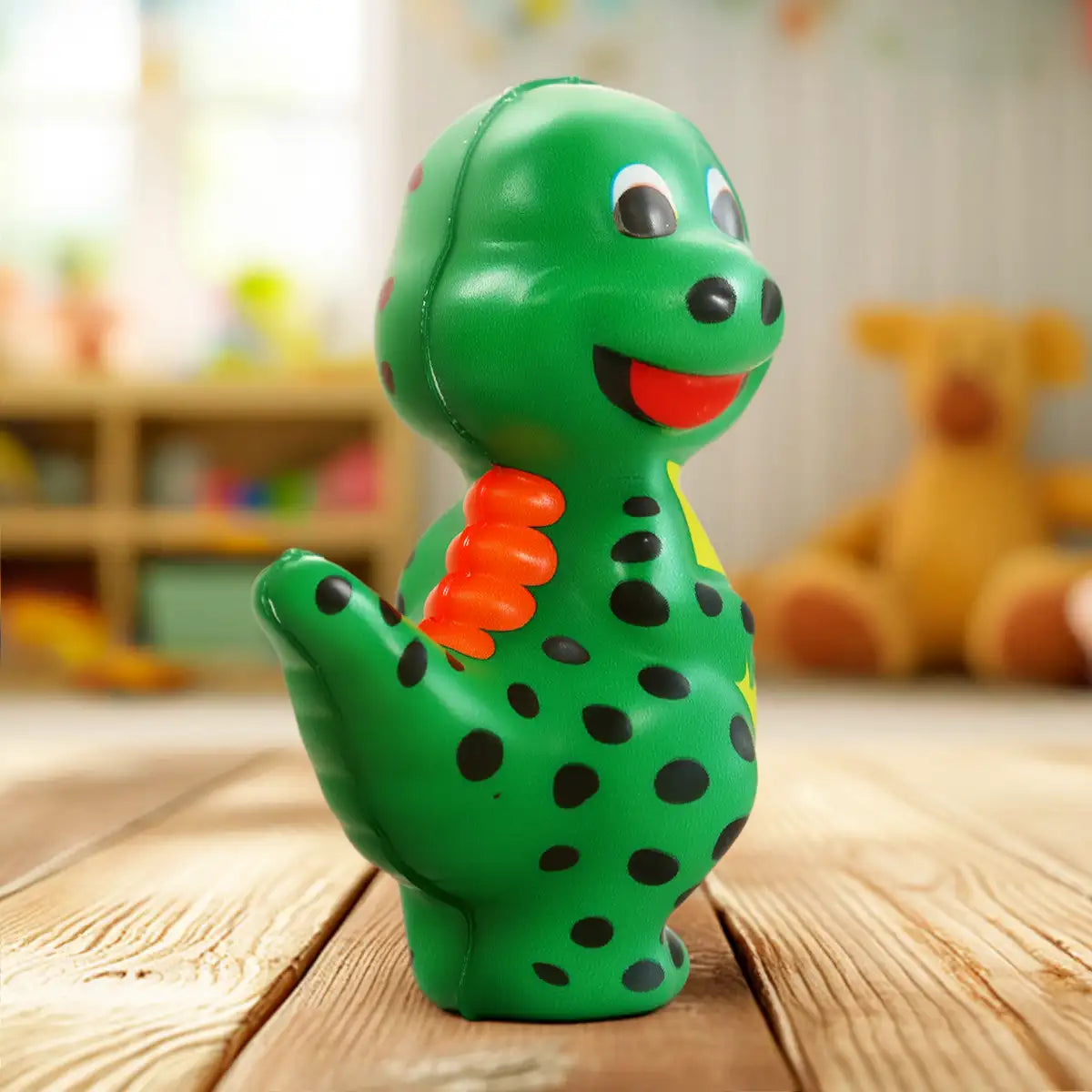 Squishy Antiestrés, Dinosauro Lunares, Color Verde