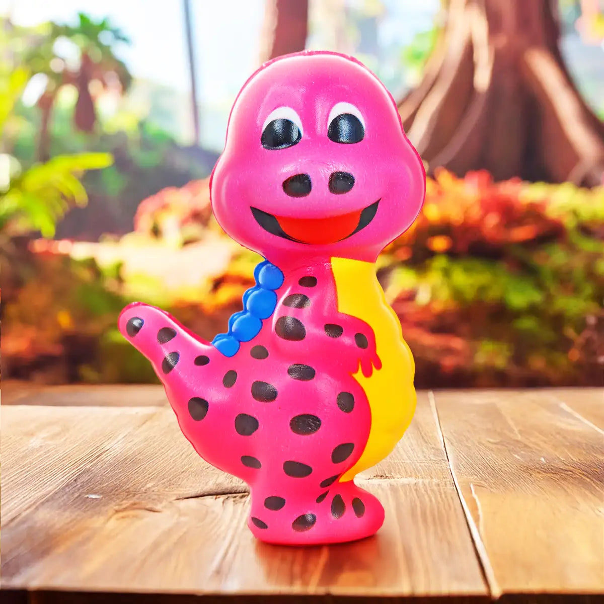 Squishy Antiestrés, Dinosauro Lunares, Color Rosa