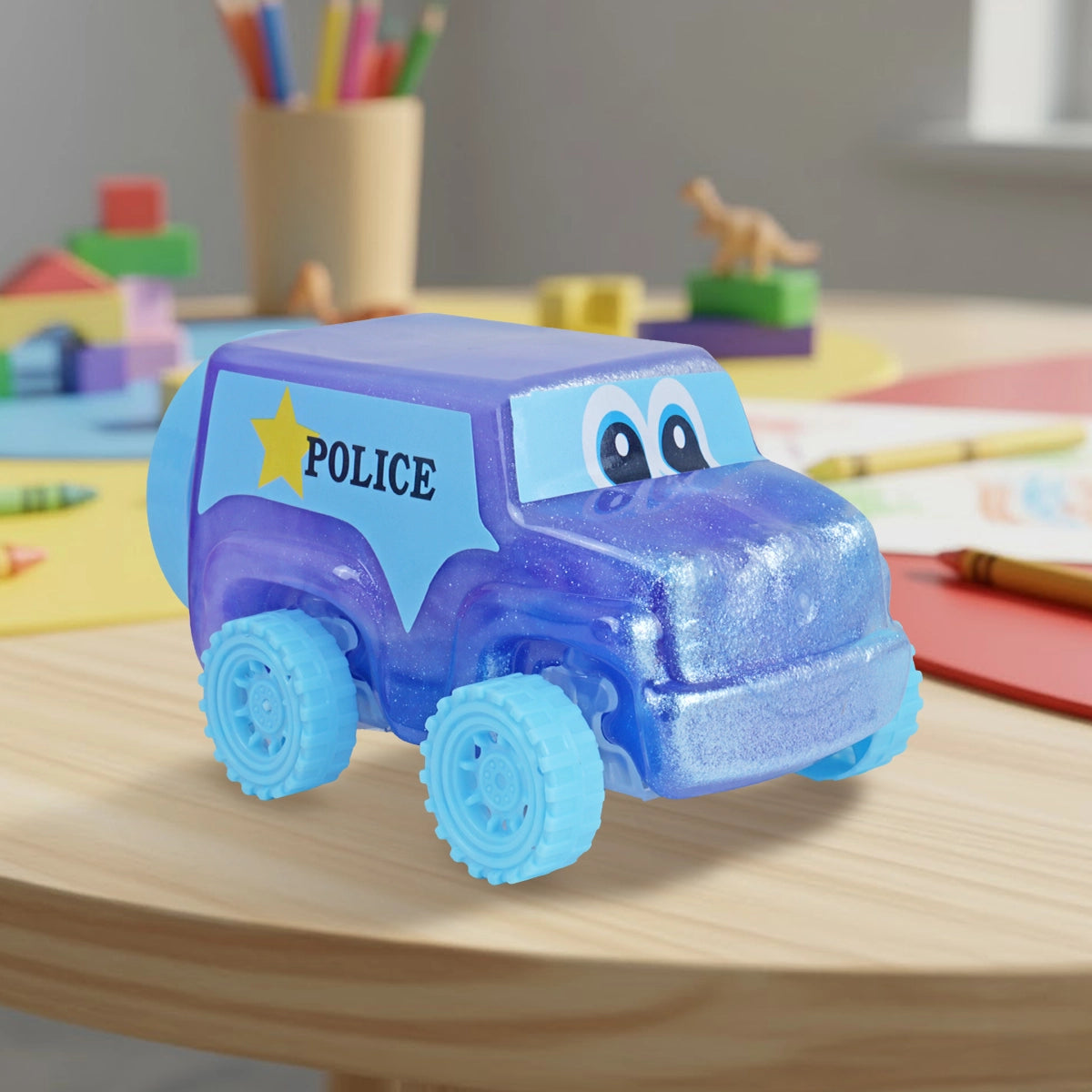 Slime, Carrito, Color Azul