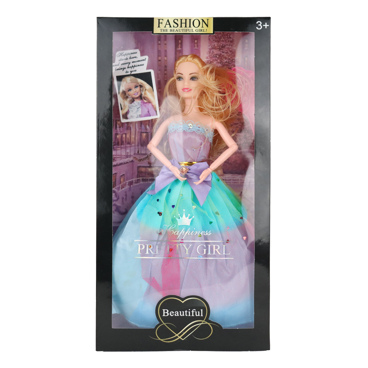 Muñeca Fashion con Vestido Azul