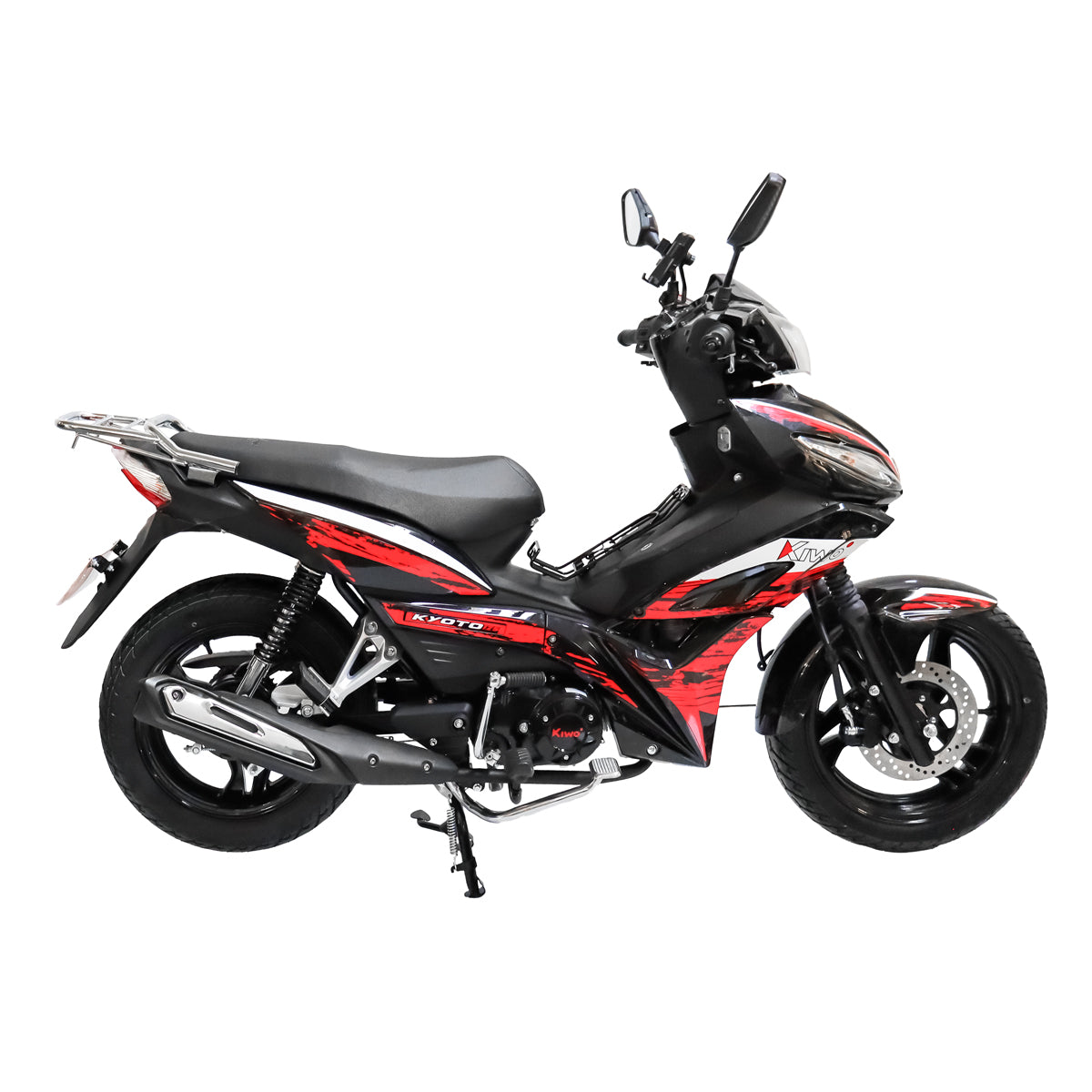 Motocicleta Kiwo Kyoto 125 2025, Color Rojo
