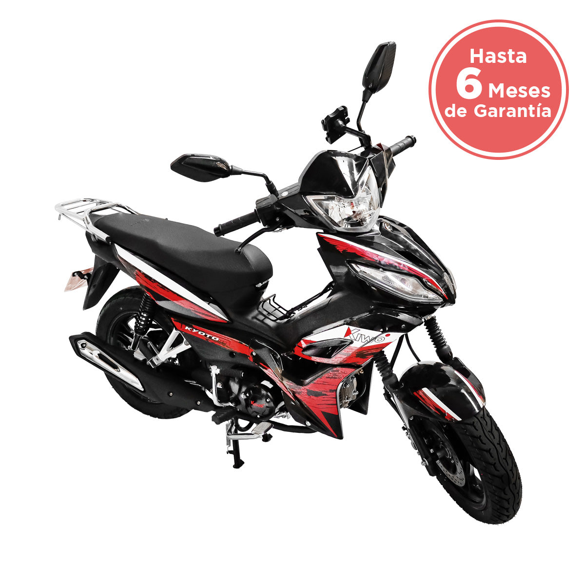 Motocicleta Kiwo Kyoto 125 2025, Color Rojo