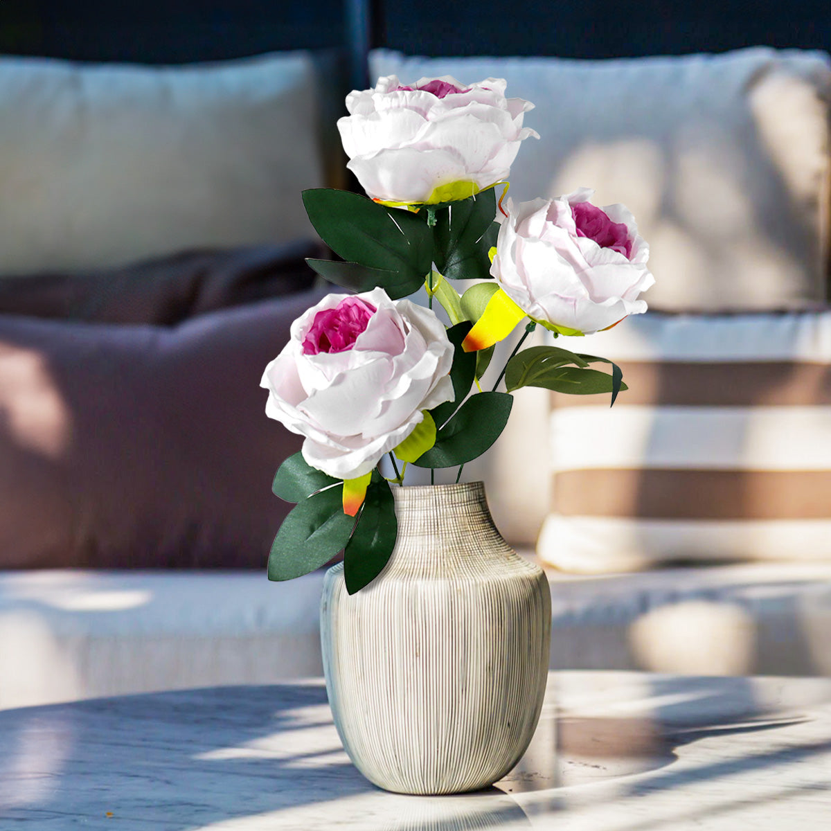 Rosas Artificiales, Color Rosa Baby