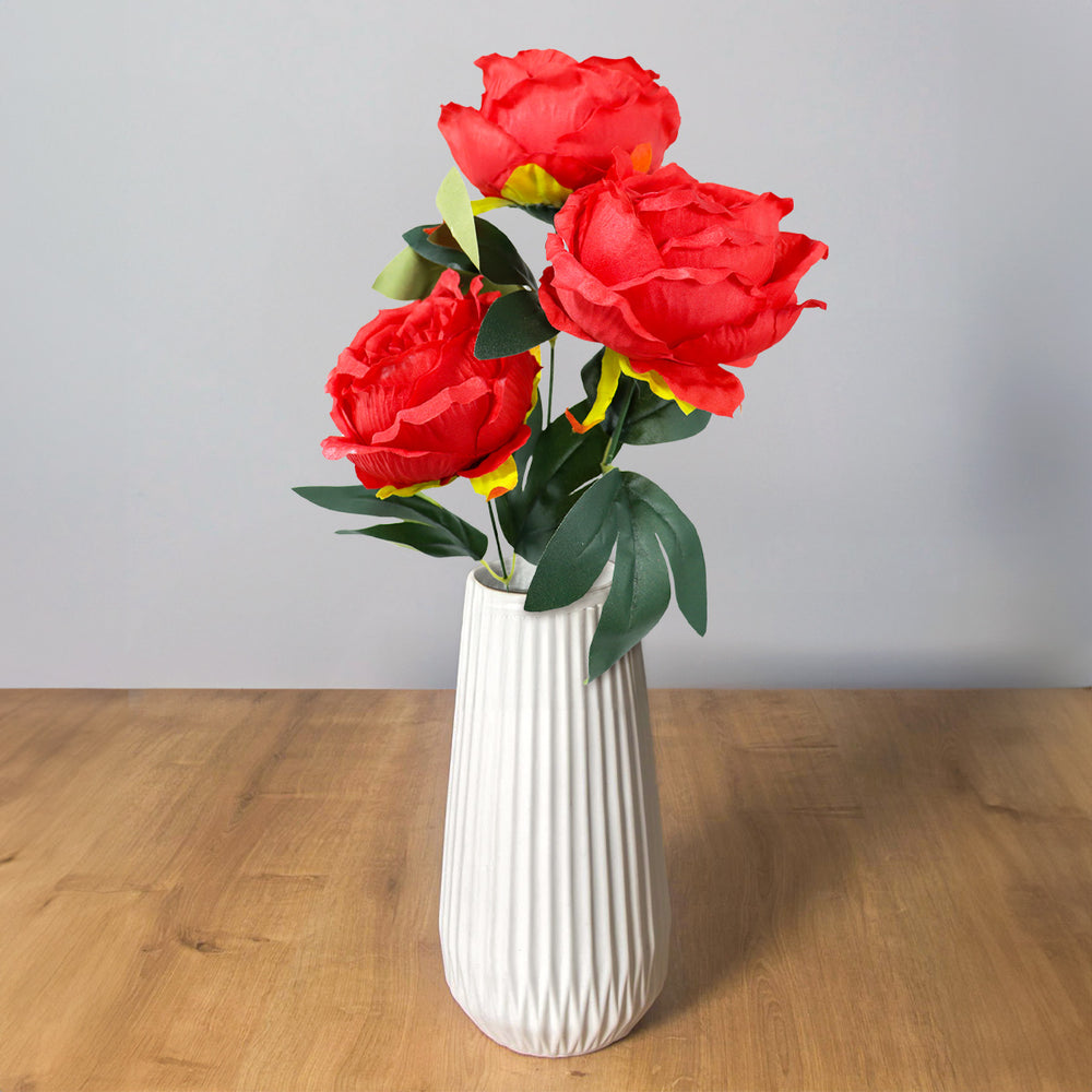 Rosas Artificiales, Color Rojo