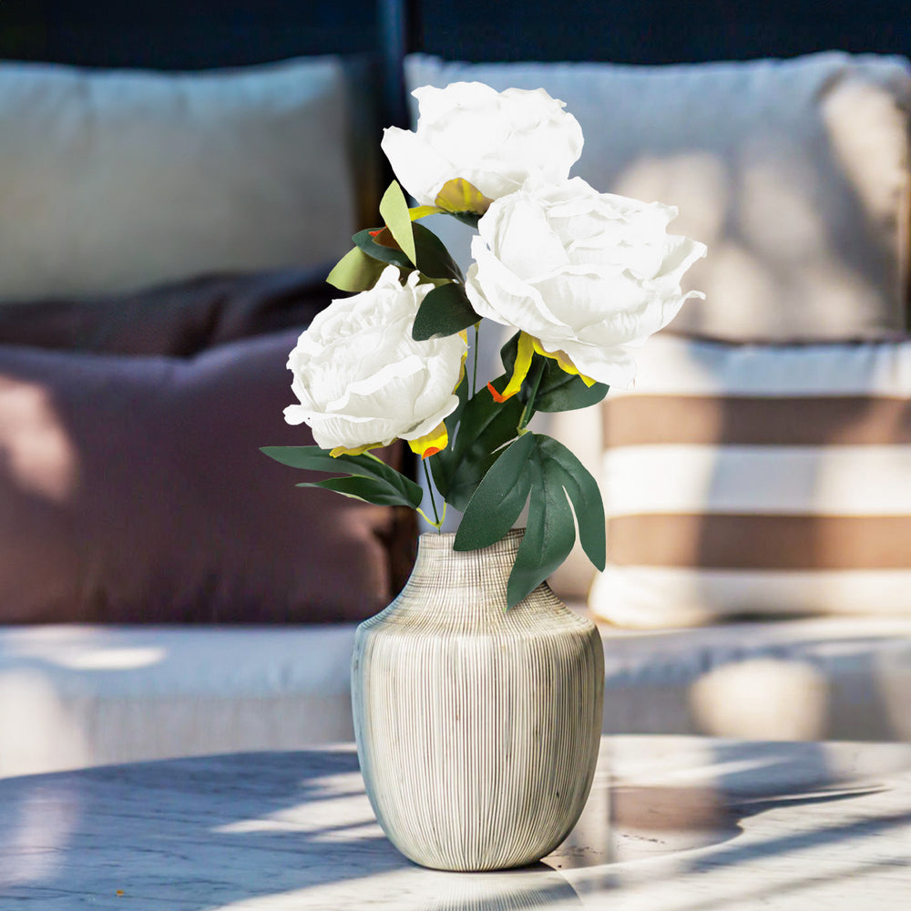 Rosas Artificiales, Color Blanco